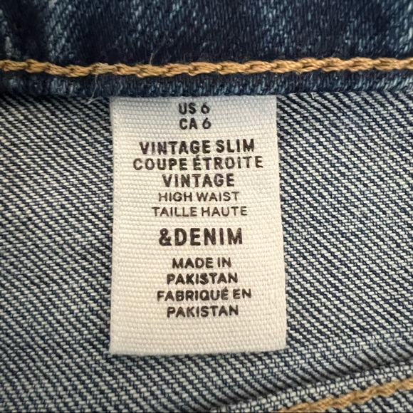 H&M | Blue high rise straight leg trending fall winter classic jean - Picture 15 of 15